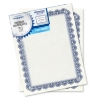 Parchment Paper Certificates, 8-1/2 x 11, Blue Royalty Border, 50/Pack