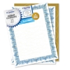 Award Certificates w/Gold Seals, 8-1/2 x 11, Unique Blue Border, 25/Pack