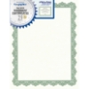 Parchment Paper Certificates, 8-1/2 x 11, Optima Green Border, 25/Pack