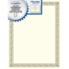 Foil Stamped Award Certificates, 8-1/2 x 11, Gold Serpentine Border, 12/Pack