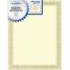 Foil Enhanced Certificates, 8-1/2 x 11, Gold Flourish Border, 12/Pack