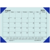 Academic Desk Pad Calendar, 12 Month, 18-1/2" x 13", EcoTones Blue Corners, Aug 2024 - Jul 2025