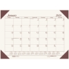 Recycled Monthly Desk Pad Calendar, 12 Month, 22" x 17", EcoTones Moonlight Cream, Jan 2025 - Dec 2025