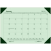 Recycled Monthly Desk Pad Calendar, 12 Month, 22" x 17", EcoTones Woodland Green, Jan 2025 - Dec 2025