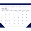 Recycled Two-Color Monthly Desk Pad Calendar, 12 Month, 22" x 17", Jan 2025 - Dec 2025