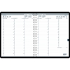 Recycled Professional Academic Weekly Planner, 12 Month, 8-1/2" x 11", Black, Aug 2024 - Jul 2025