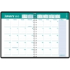 Recycled Express Track Weekly/Monthly Appointment Book, 13 Month, 8-1/2" x 11", Black, Jan 2025 - Jan 2026