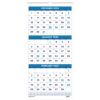 Recycled Three Month Format Wall Calendar, 14 Month, 12-1/4" x 26", Dec 2024 - Jan 2026