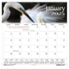 Recycled Monthly Wall Calendar, 12 Month, 12" x 12", Wildlife Scenes, Jan 2025 - Dec 2025