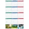 Recycled Reversible Yearly Wall Calendar, 12 Month, 32" x 48", Earthscapes Nature Scene, Jan 2025 - Dec 2025