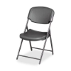 Rough N Ready Series Resin Folding Chair, Steel Frame, Charcoal