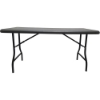IndestrucTables Too 1200 Series Resin Folding Table, 60w x 30d x 29h, Charcoal