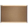 Prestige Bulletin Board, Brown Graphite-Blend Surface, 72 in W x 48 in H, Maple Frame