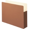 File Pocket, 3-1/2" Expansion, Letter Size, Redrope, 10/Box