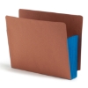 End Tab File Pocket, 5-1/4" Expansion, Letter Size, Redrope with Blue Gusset, 10/Box