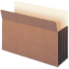 File Pocket, 5-1/4" Expansion, Legal Size, Redrope, 10/Box