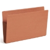 End Tab TUFF File Pocket, 5-1/4" Expansion, Fully-Lined Gusset, Legal Size, Redrope