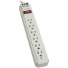 TLP604 Surge Suppressor, 6 Outlets, 4 ft Cord, 790 Joules, Light Gray
