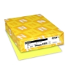 Exact Index Cardstock, 110 lb, 8.5" x 11", Canary, 250 Sheets/Pack