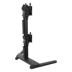 Atdec Freestanding Heavy Duty Dual Vertical Monitor Mount, 110.23 lb Load Capacity, 55