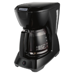 Hamilton Beach Commercial Coffee Maker, 12 Cup, Aluminum/Glass, Black