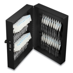 40 Slot Key Box with Combination Lock, Steel, Black, 4 x 7.8 x 11.5 40 Slot Key Box with Combination Lock, Steel, Black, 4 x 7.8 x 11.5