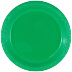 JAM Paper Medium Round Plates, Plastic, 9