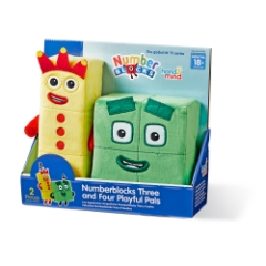 Learning Resources Numberblocks Three and Four Playful Pals Plush
