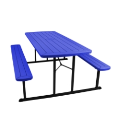 National Public Seating Blow Molded Picnic Table, 72