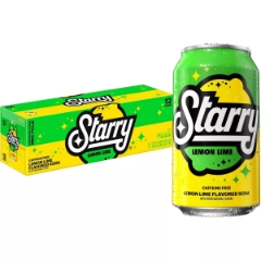 Starry Lemon Lime Soda, 12 oz, 12 Cans/Pack