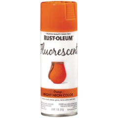Rust-Oleum Specialty Fluorescent Spray Paint, 11 oz, Flat Fluorescent Orange