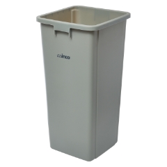 Winco Tall Trash Can, Plastic, Square, 23 gal, 15.63