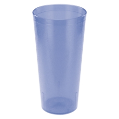 Winco Pebbled Tumblers, 20 oz, Plastic, Blue, Dozen
