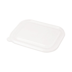 World Centric Lids for Fiber Containers, PLA Plastic, 8 4/5