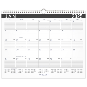 AT-A-GLANCE Contemporary Monthly Wall Calendar, 12 Month, 15&quot; x 12&quot;, January 2025 - December 2025