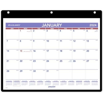 AT-A-GLANCE Signature Collection Weekly Monthly Planner, 13 Month, 5-3/4&quot; x 8-1/2&quot;, Distressed Brown, Jan 2024 - Jan 2025