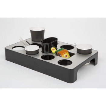 Alba Rendez-Vous Cup Tray, Black