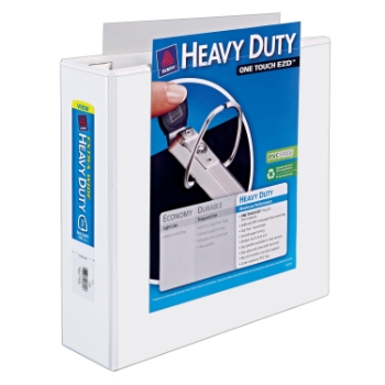 Avery Heavy-Duty View 3 Ring Binder, Extra Wide, 3&quot; EZD(R) Rings, White