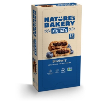 Nature&#39;s Bakery Gluten Free Blueberry Fig Bar, 2 oz, 12 Bars/Box, 7 Boxes/Case
