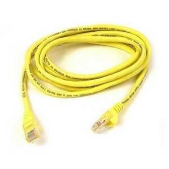 Belkin Cat5e Patch Cable, RJ-45 Male Network, RJ-45 Male Network, 10ft, Yellow