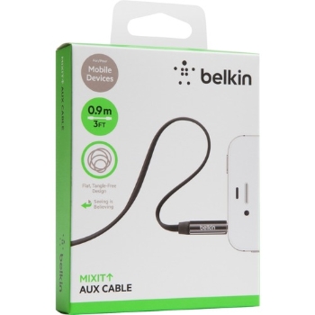 Belkin Mini-phone Audio Cable, 3 ft, Black