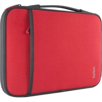 Belkin Carrying Case (Sleeve) for 11 in Netbook, 8 in Height x 12.6 in Width x 0.8 in Depth, Red