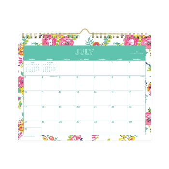 Blue Sky Day Designer Academic Wall Calendar, 12 Month, 11&quot; x 8&quot;, Peyton White, Jul 2024 - Jun 2025