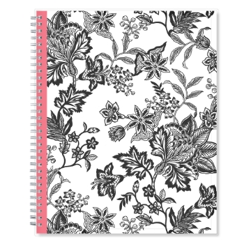 Blue Sky Analeis Create Your Own Cover Weekly/Monthly Academic Planner, 8.5 in x 11 in, Black/White/Pink, 2024-2025