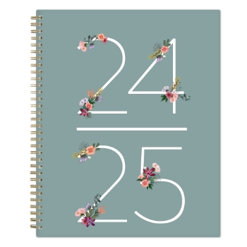 Blue Sky Weekly/Monthly Academic Planner, Ruled, 12 Month, 8-1/2&quot; x 11&quot;, Greta, Jul 2024 - Jun 2025