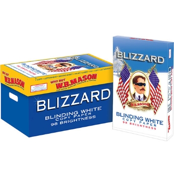 Blizzard Blinding White Copy Paper, 98 Bright, 20 lb, 11&quot; x 17&quot;, White, 2500 Sheets/Carton