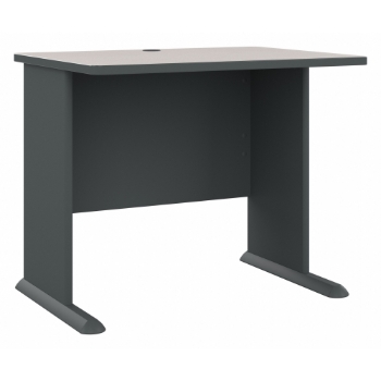 Bush Business Furniture Series A Desk, 36&quot; W, White Spectrum/Slate