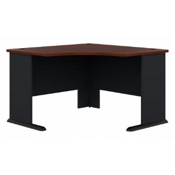 Bush Business Furniture Series A Corner Desk, 48&quot; W, Hansen Cherry/Galaxy