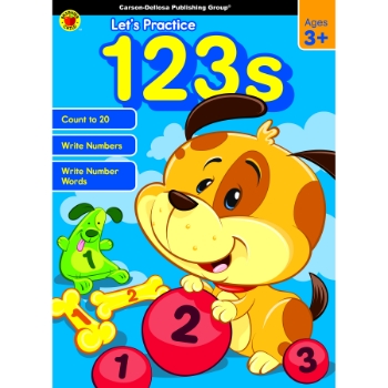 Brighter Child Let&#39;s Practice 123s, Ages 3 and Up, 32 Pages
