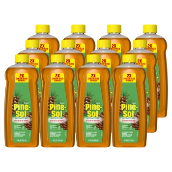 Pine-Sol Original Multi-Surface Cleaner, Original Scent, 14 fl oz/Bottle, 12 Bottles/Carton